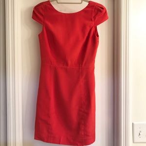 Tibi Cap Sleeve Open Back Dress